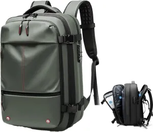 Velouette Mochila De Viaje mit Pumpe, 60L Veloussette Prestige Space Bag, 2025 Expandable Reise Business Backpack (Bag, Green)