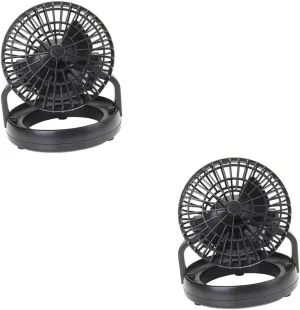 VICASKY 2sets Tent Ceiling Fan Camping Lantern Led Camping Lights for Tent Solar-powered Fan and Light for Outdoor Indoor Use 2pcs*2