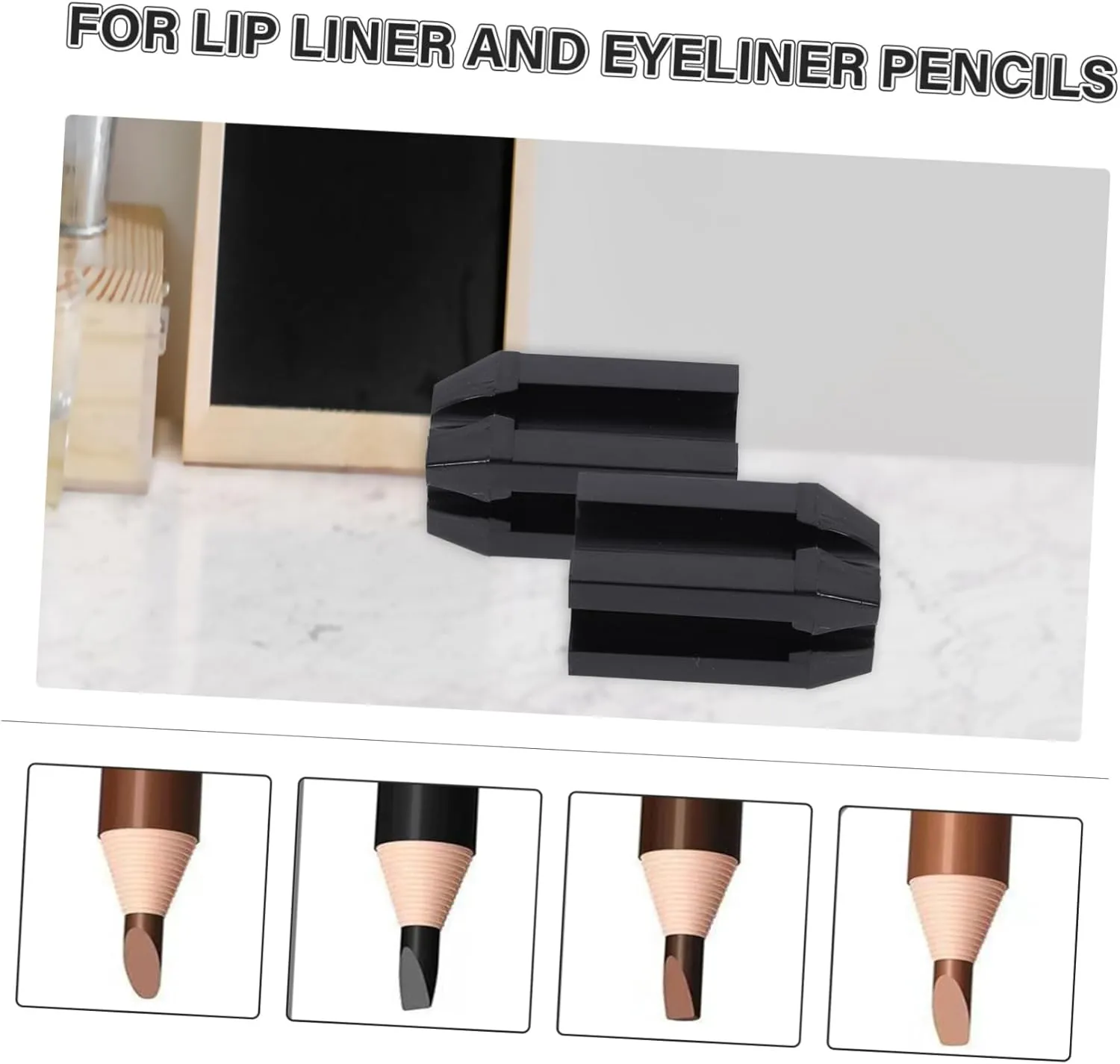 VICASKY 5sets Brow Pencil Sharpener Makeup Tool Makeup Pencil Sharpener Eyebrow Liner Special Design for Longevity 3pcs*5