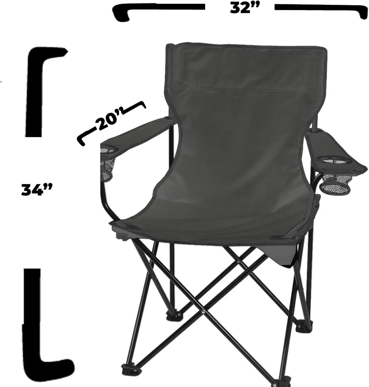 VictoryStore Custom Last Name Folding Camping Chair - Outdoor Chair with Carry Bag - Perfect for Camping, Tailgating, and More (5)