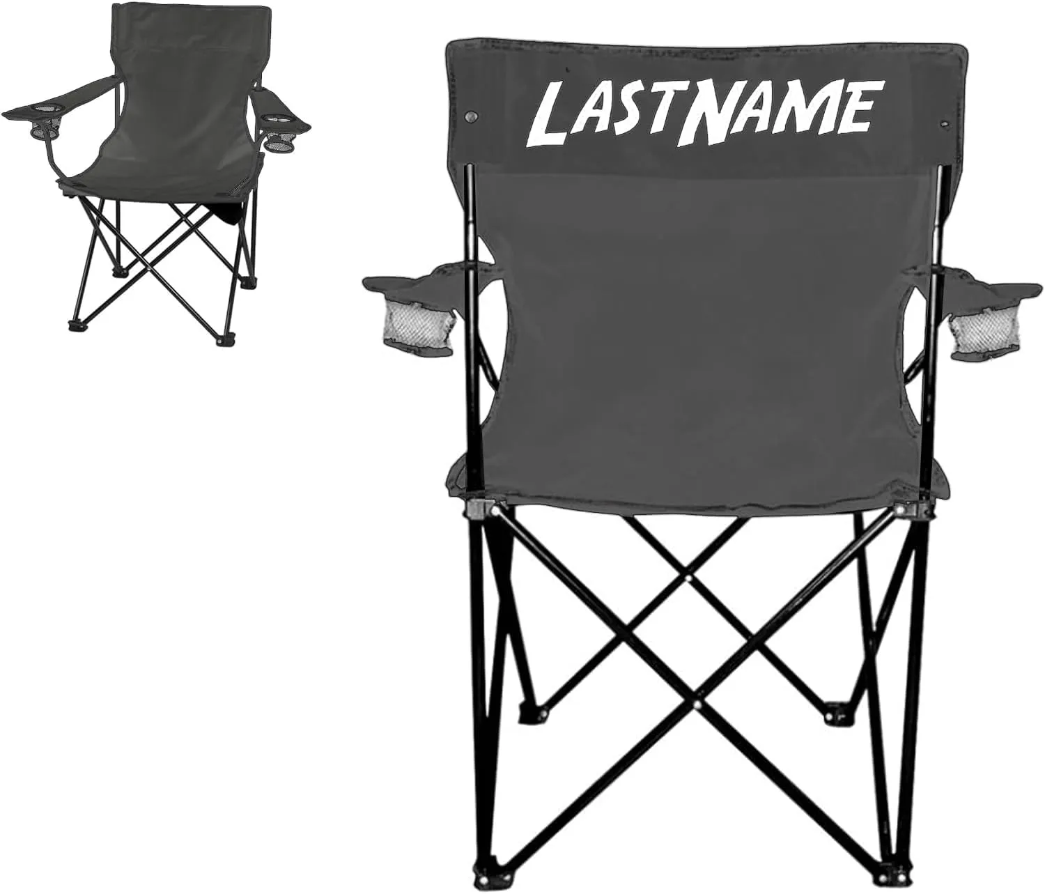 VictoryStore Custom Last Name Folding Camping Chair - Outdoor Chair with Carry Bag - Perfect for Camping, Tailgating, and More (5)