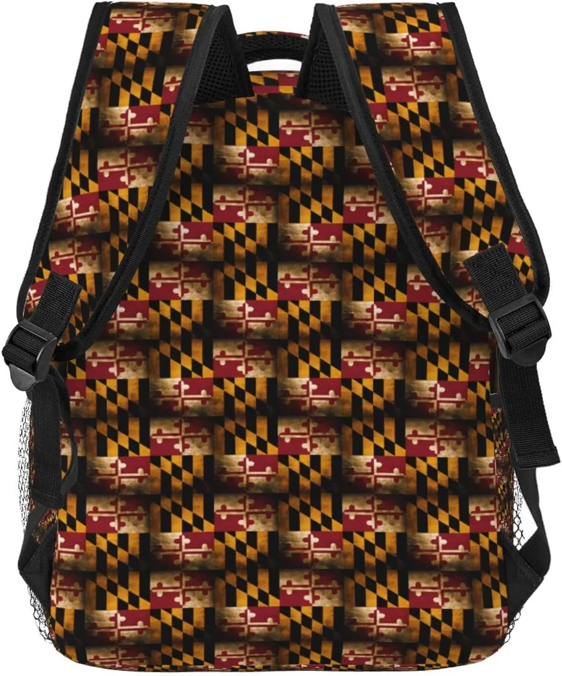Vintage Maryland Flag Backpack Casual Laptop Backpack Double Shoulder Bag Lightweight Backpack For Women Men Travel