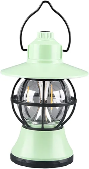 Vintage Portable Camping Light Battery Operated LED Tent Lamp Outdoor Lantern for Hiking Backpacking and Emergency Use for Tent Illumination