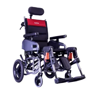 VIP2 Tilt in Space Reclining Transport Wheelchair With Elevating Leg Rest