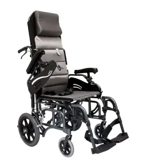 VIP515 Tilt in Space Reclining Transport Wheelchair with Elevating Legrest