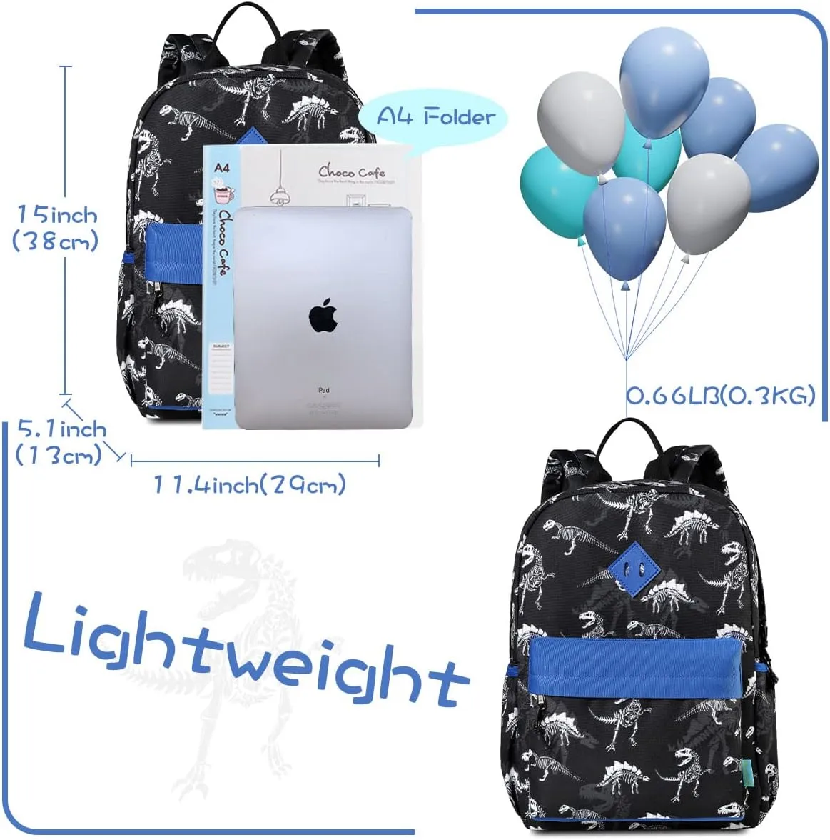 VX VONXURY Toddler Backpack for Boys Age 2-6，Small Kids Preschool Book Bag for Kindergarten Girls Fit A4 Folder