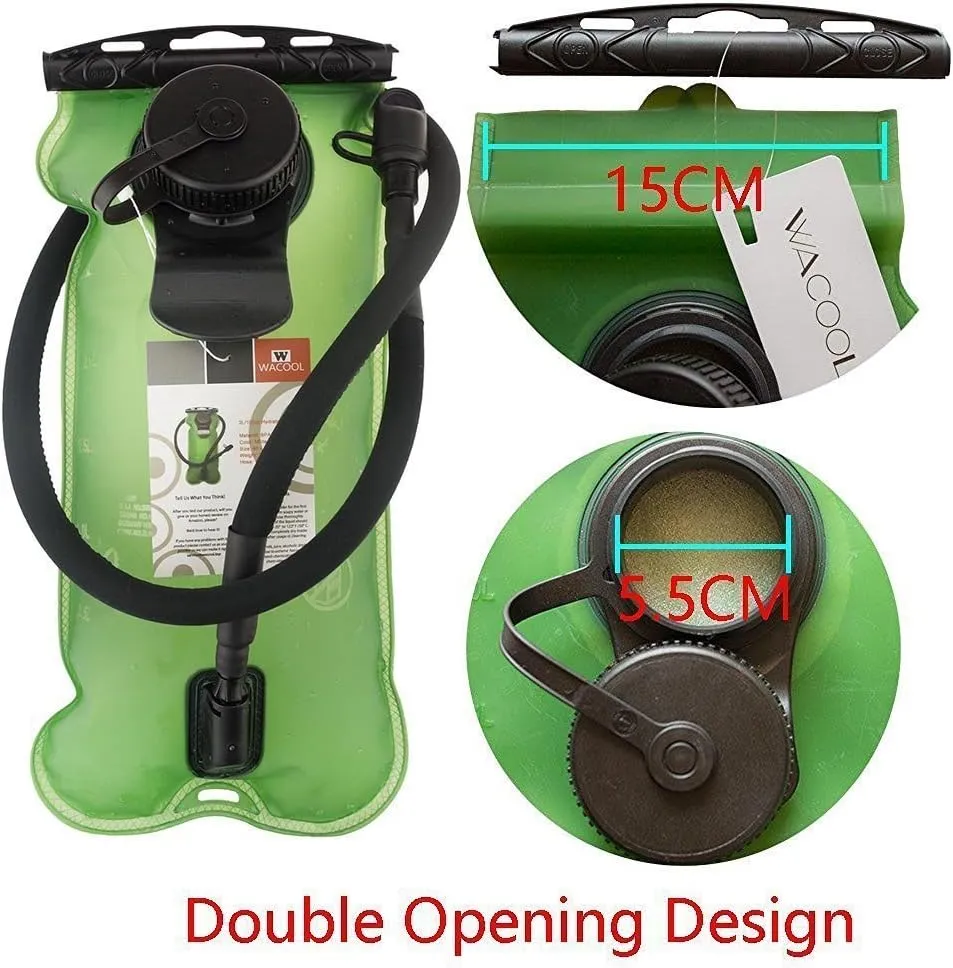 WACOOL 3L 3Liter 100oz BPA Free EVA Hydration Pack Bladder, Leak-Proof Water Reservoir