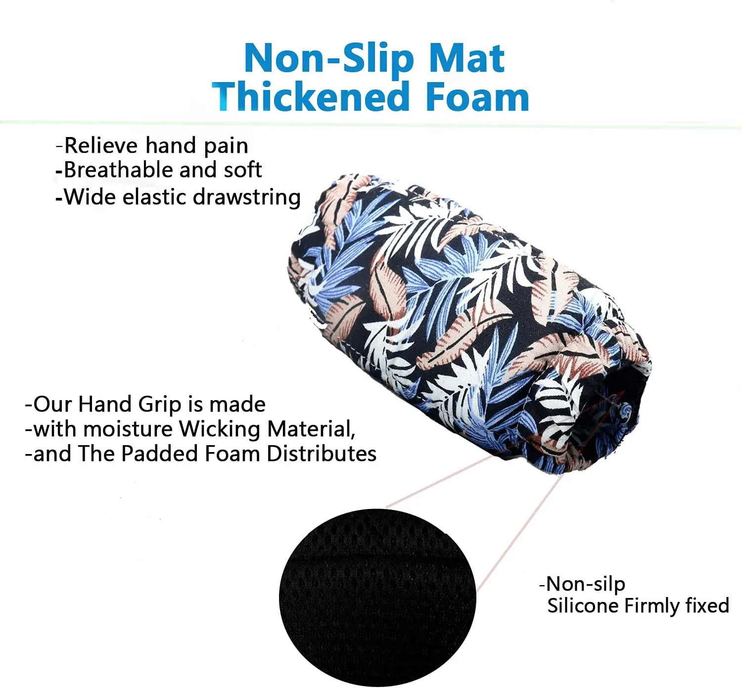 Walker Grip for Adult Soft Cushion Padding for Folding Rolling Universal pad Walker Padded Hand Grip Covers Walker Grips Soft Cushion Hand for Walking Universal Walker Hand Grip Covers 04