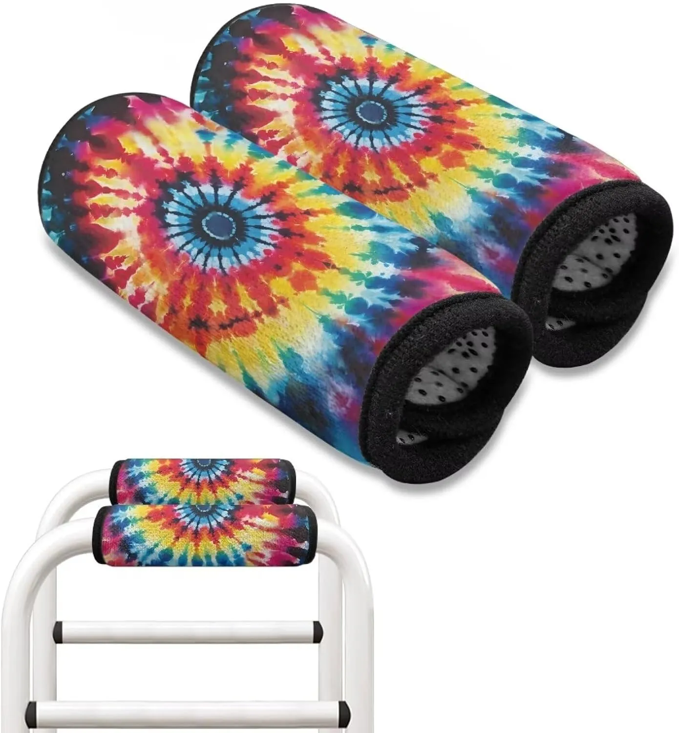 Walker Grips Soft Padded Hand Covers, Non-Slip Comfortable Cushion Padding for Folding Walker Handle