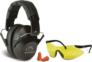 Walker's Unisex Adult's Lightweight Foldable Hearing Protection 22 dB Noise Reduction Pro Low-Profile Earmuffs