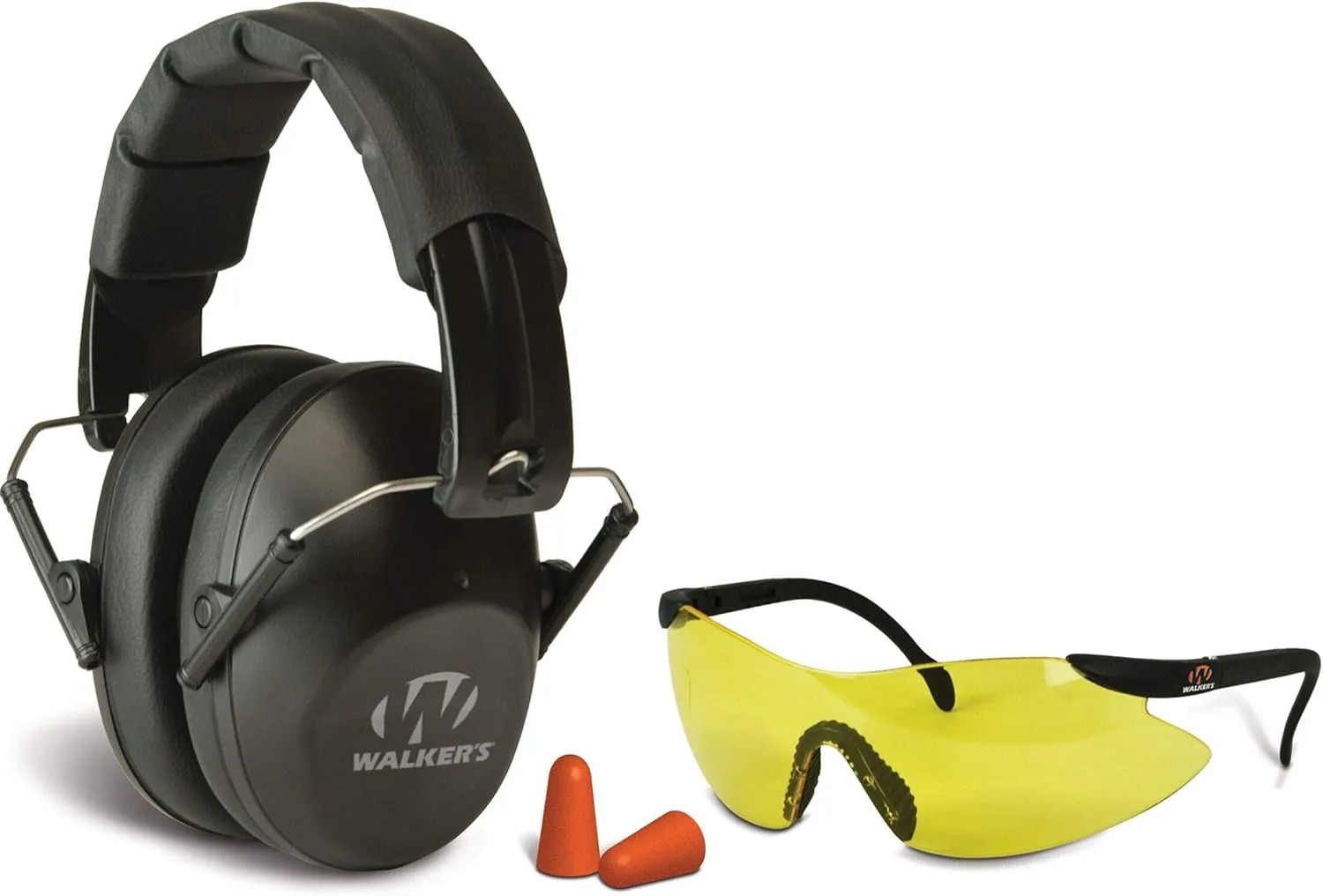 Walker's Unisex Adult's Lightweight Foldable Hearing Protection 22 dB Noise Reduction Pro Low-Profile Earmuffs