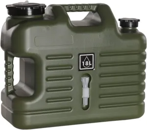 Water Containers Jug, Camping Water Container, Truly No Leakage Water Storage, Big Green Water Tank, BPA Free Portable Emergency Water Storage for Camping, Hiking (Gray : Green, Size : Large)