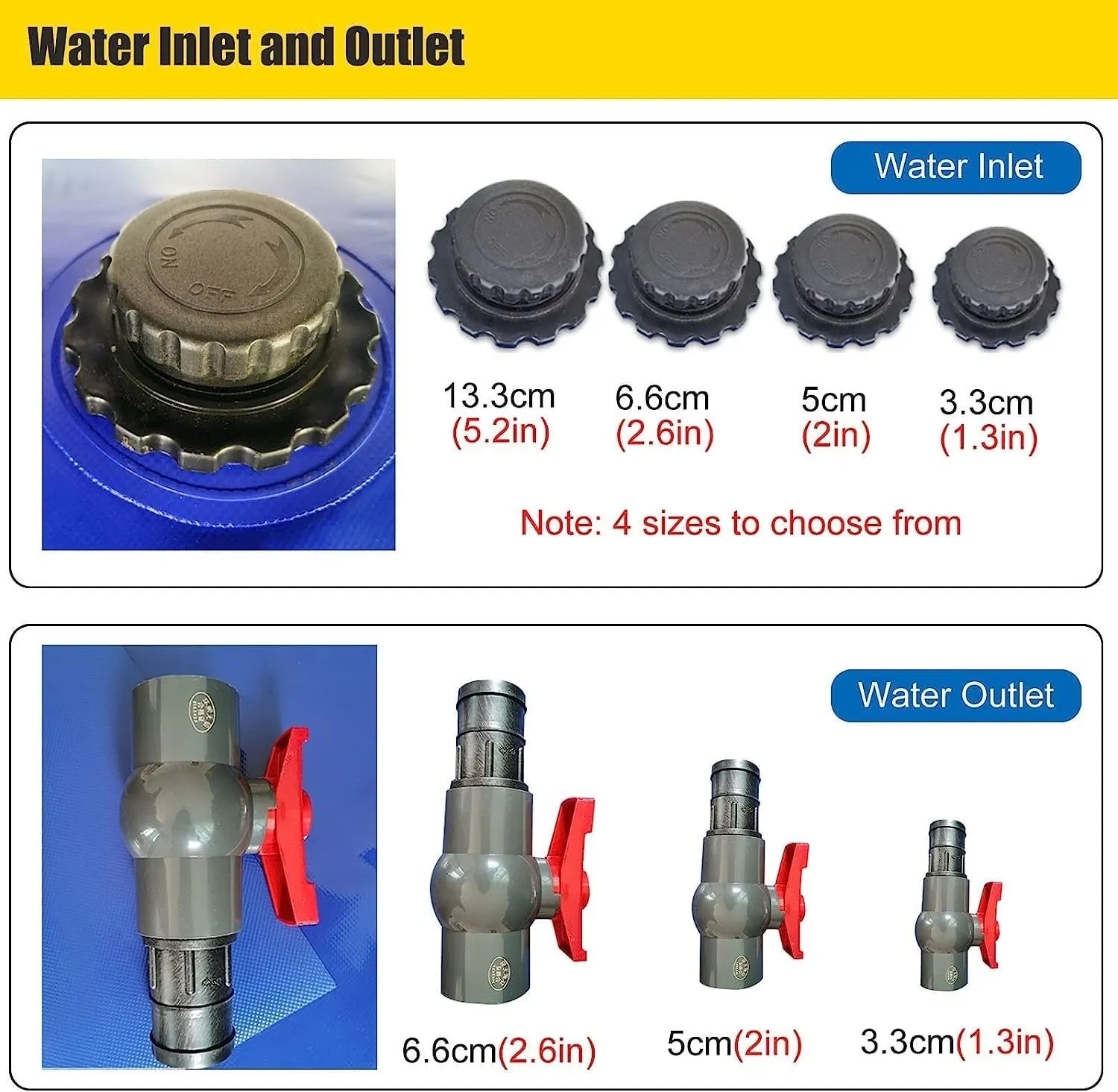 Water Storage Bladder Outdoor Water Bladder Storage Containers With Drain Valve, Large Capacity Collapsible Soft Water Tank For Rv Travel Trailer, Water Container Collector Barrel ( Size : 1.5x1.2x0.6