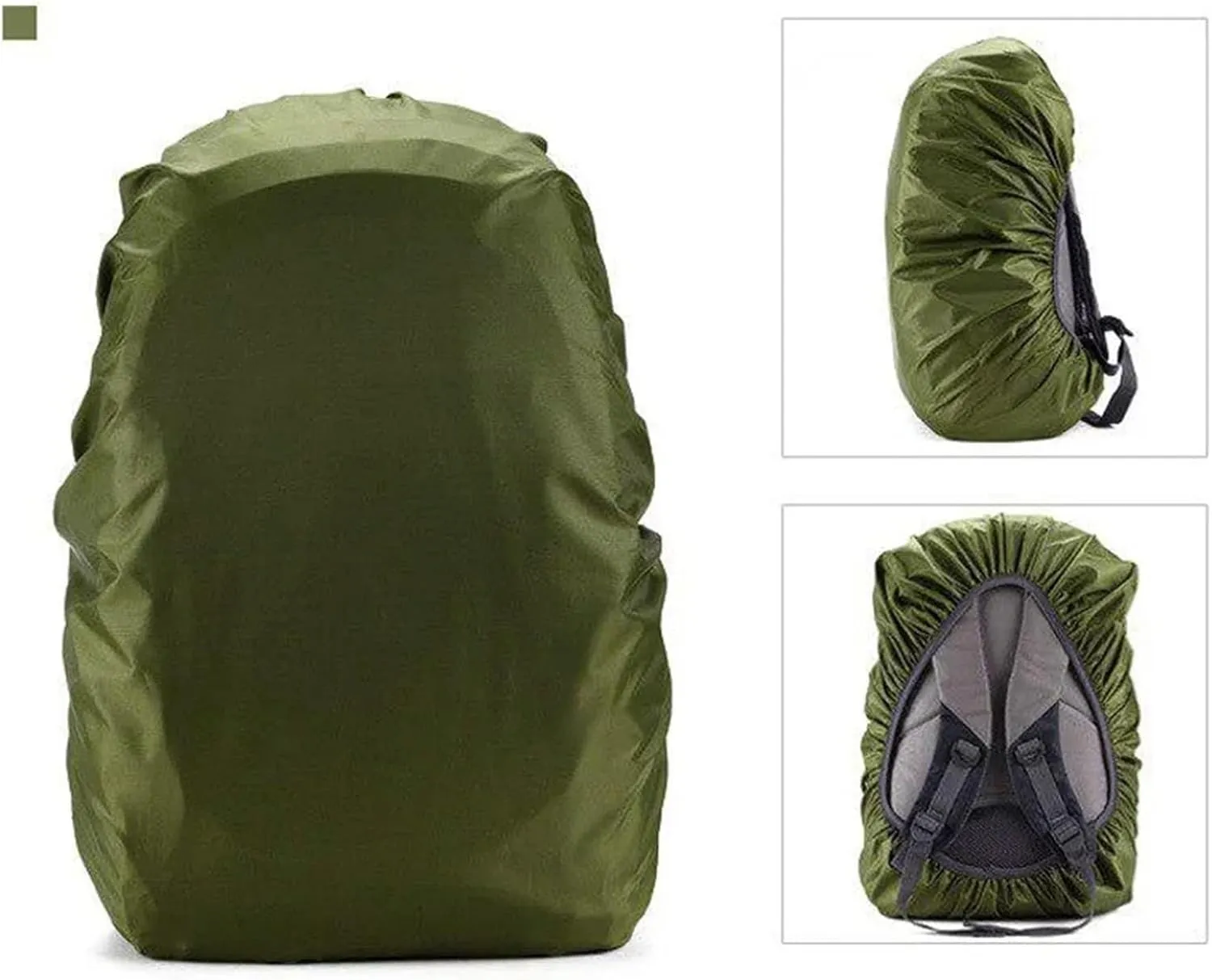 Waterproof Backpack Rain Cover 35L/45L/60L/70L/80L Outdoor Camping Hiking Mountaineering Backpack Bag Waterproof Rain Cap Cover for Hiking，Camping(60L Orange)