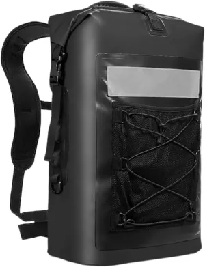 Waterproof Dry Bag Backpack Backpack 35L Practical Lightweight Storage Pack for River Trekking Camping Canoeing, Black