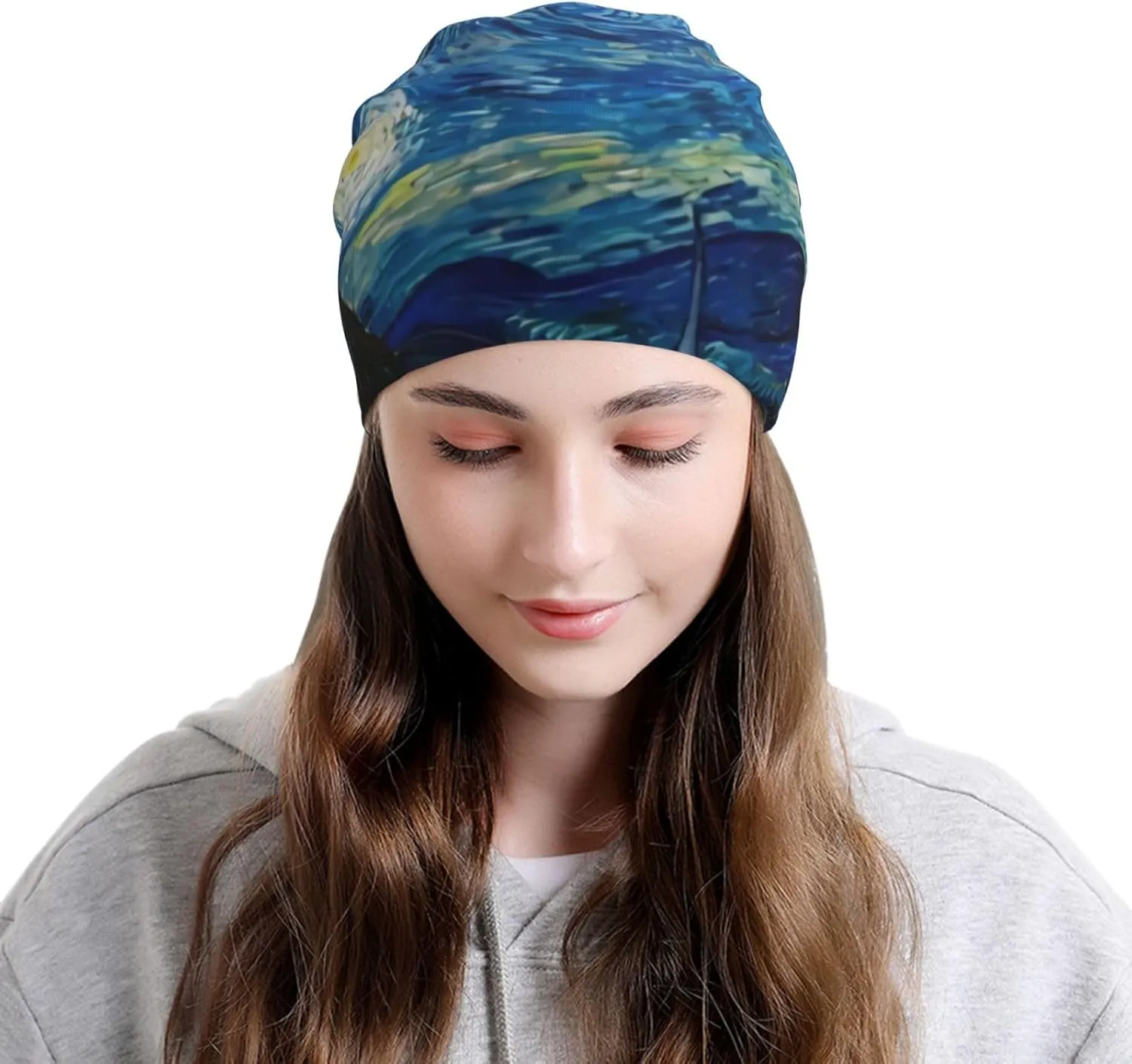 Westie Dogs Beach Summer Tropical Slouchy Beanie for Men & Women Hip-Hop Baggy Skull Cap Fashion Thin Dwarf Knit Hat