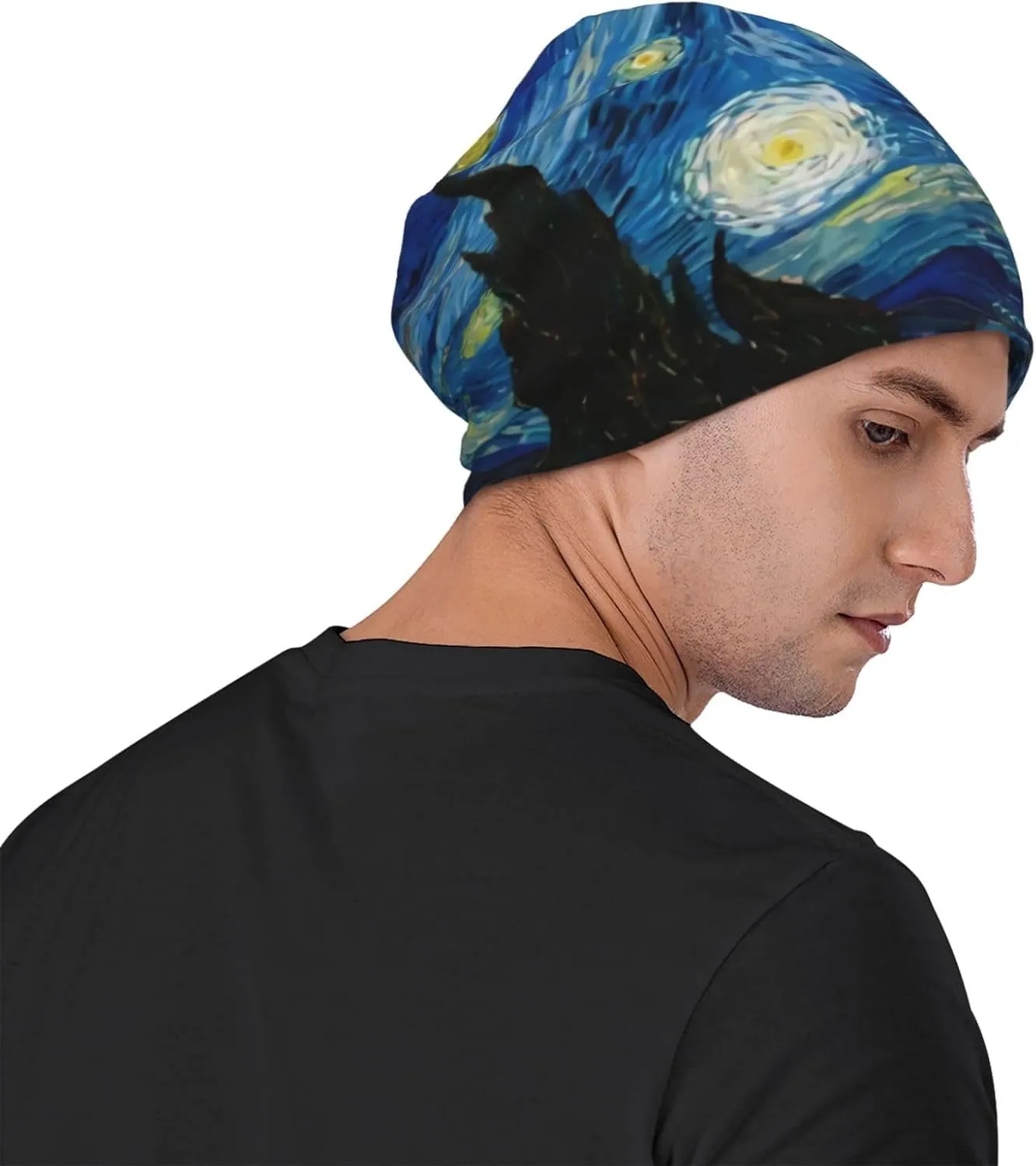 Westie Dogs Beach Summer Tropical Slouchy Beanie for Men & Women Hip-Hop Baggy Skull Cap Fashion Thin Dwarf Knit Hat