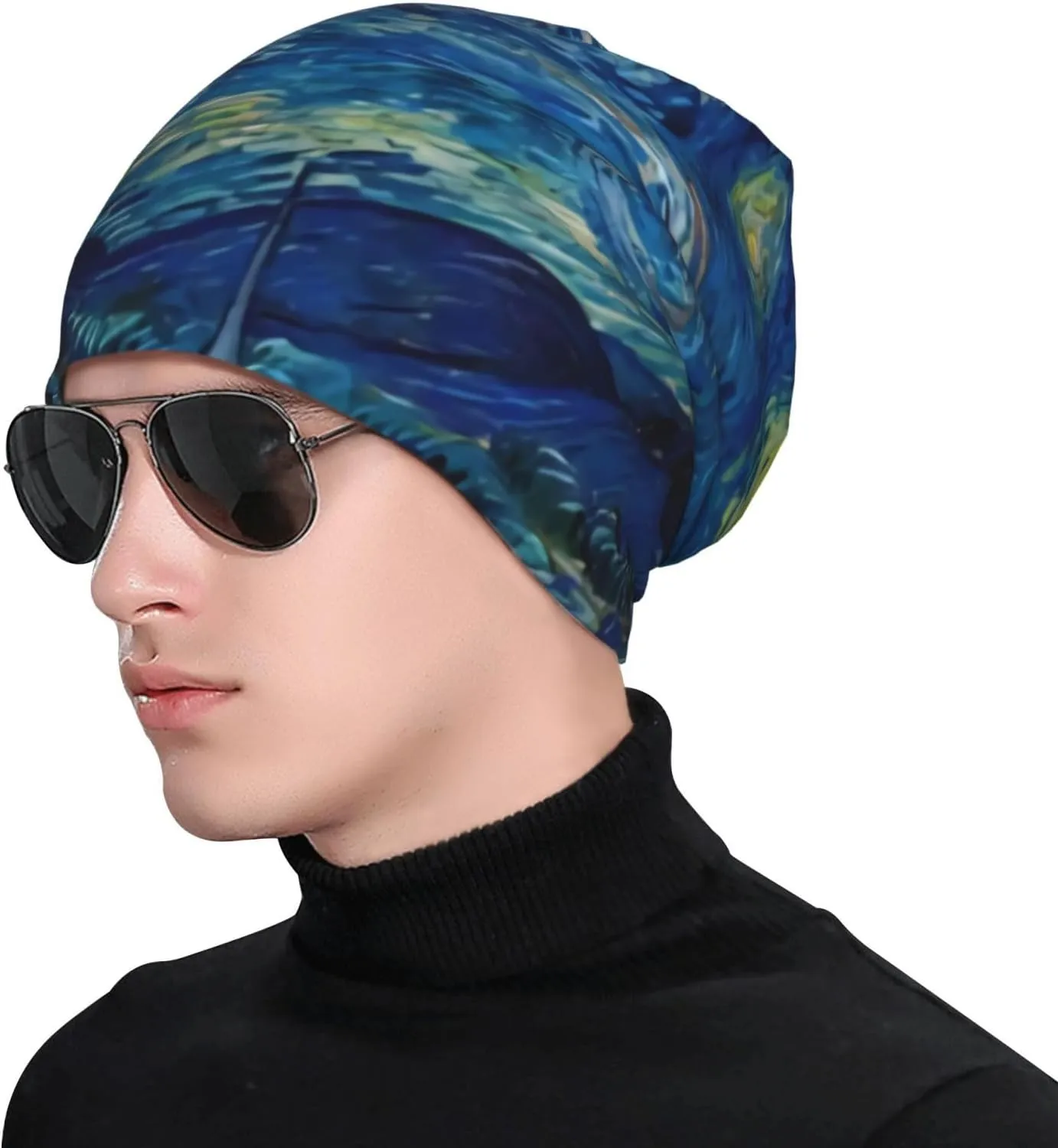 Westie Dogs Beach Summer Tropical Slouchy Beanie for Men & Women Hip-Hop Baggy Skull Cap Fashion Thin Dwarf Knit Hat