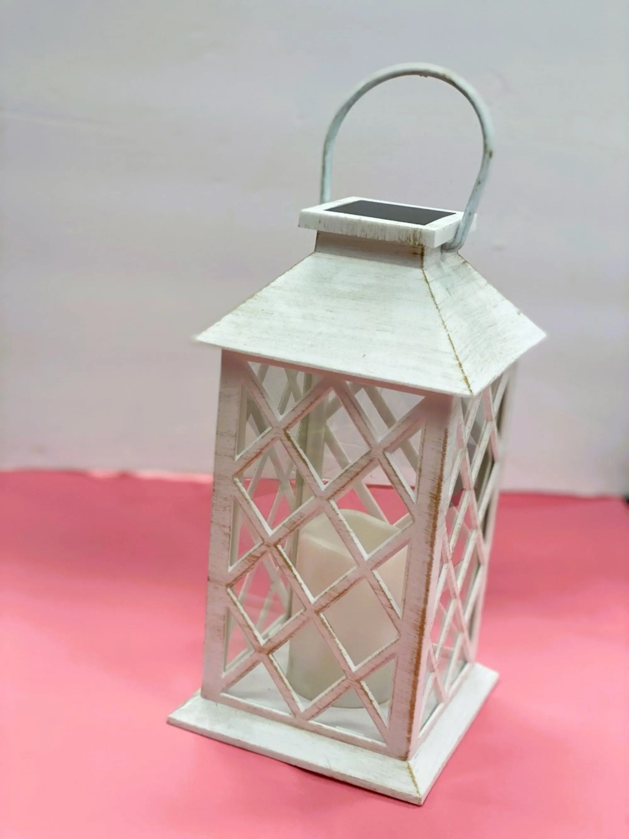 White Solar Powered Lantern
