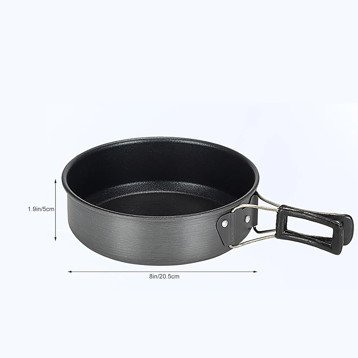 WHYATT Camp Cooking Set, Camping Cookware Mess Kit, Non-Stick Lightweight Pots, for Outdoor Backpacking Picnic