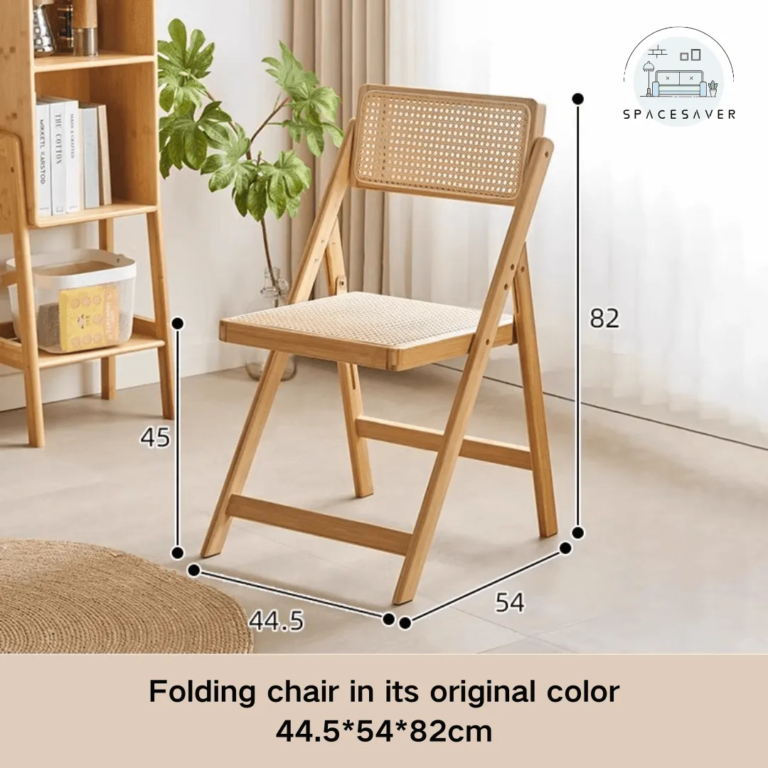 Wicker folding chair, a casual reclining chair