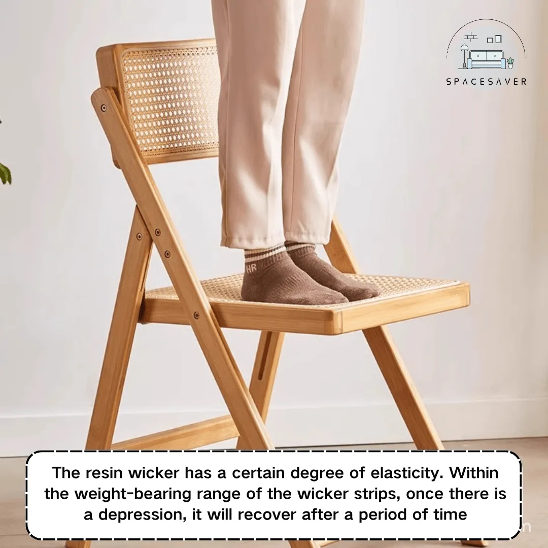 Wicker folding chair, a casual reclining chair
