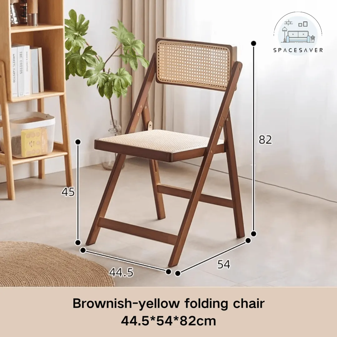 Wicker folding chair, a casual reclining chair