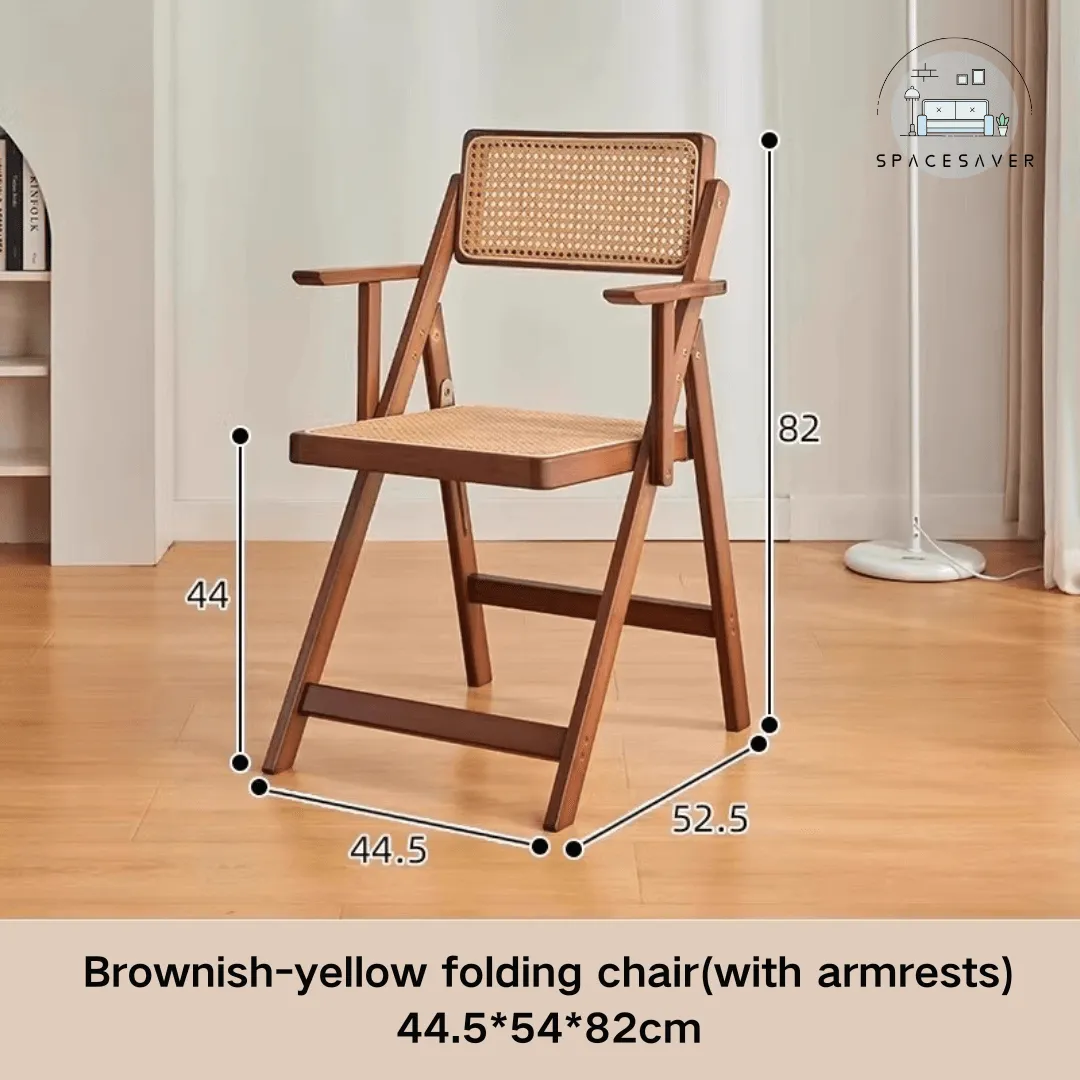 Wicker folding chair, a casual reclining chair
