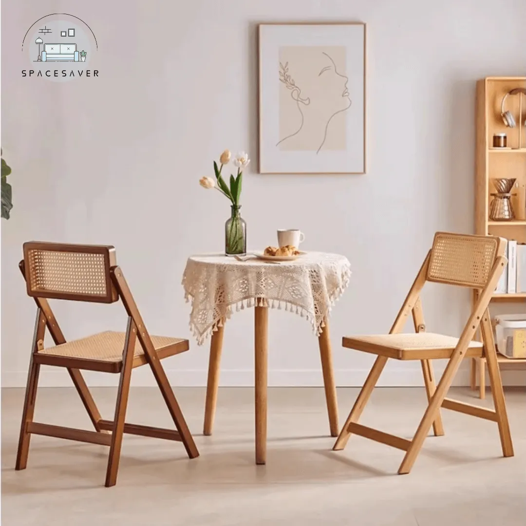 Wicker folding chair, a casual reclining chair