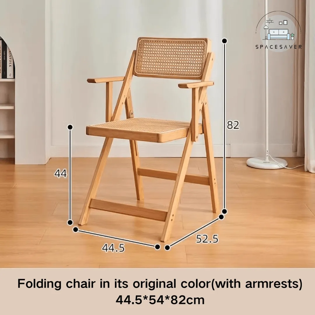Wicker folding chair, a casual reclining chair