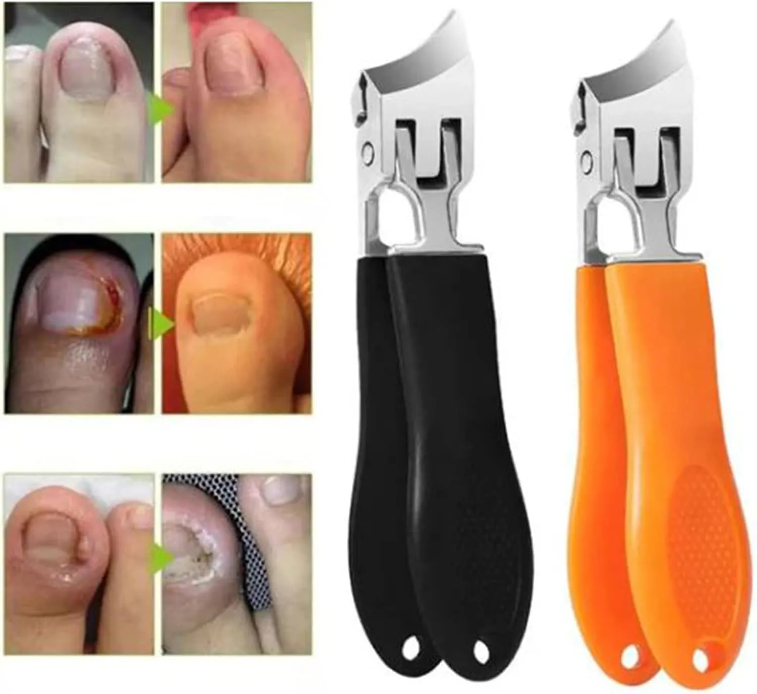 Wide Jaw Opening Anti-Splash Slanted Nail Clipper, Slanted Nail Clippers, Sharp Curved Blades Bent Nail Clipper for Thick Nails, No Splash Nail Trimmer for Seniors Adult Women Men