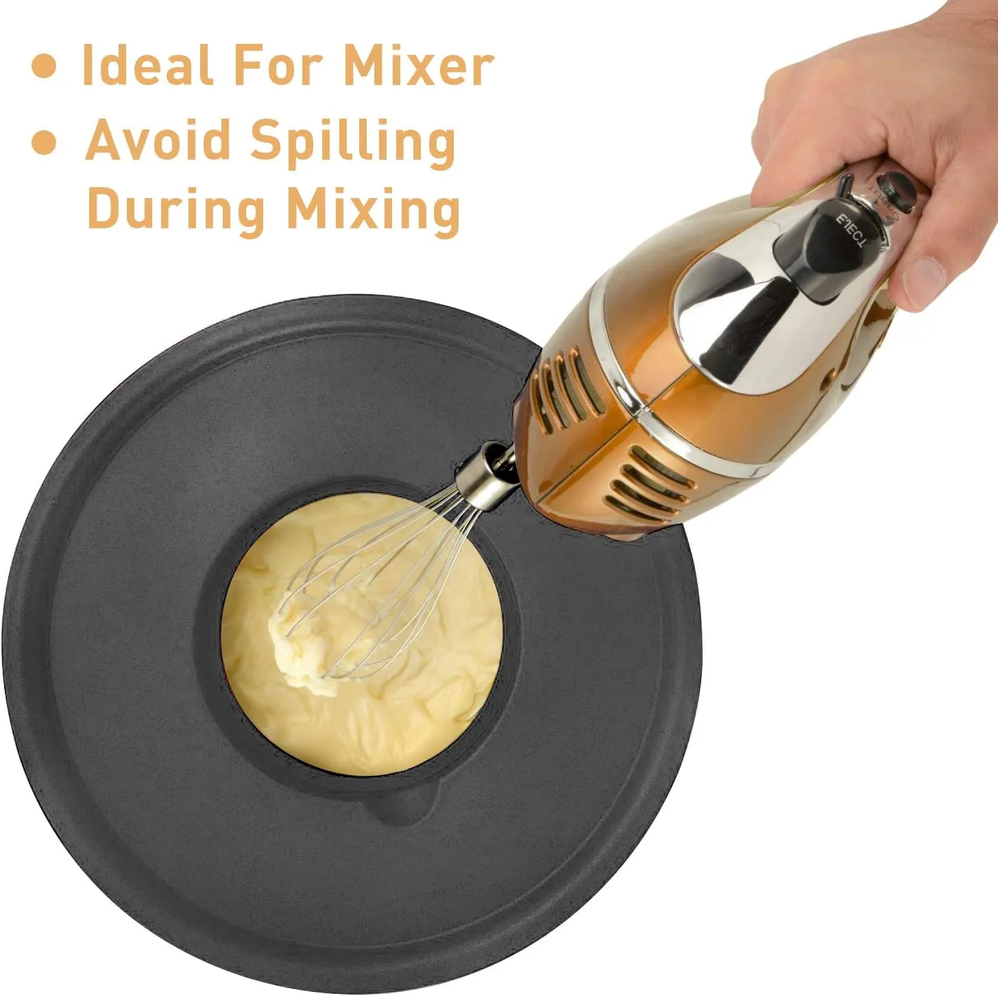 Wildone Mixing Bowls with Lids Set, 5PCS Stainless Steel Nesting Bowls with 3 Grater Attachments, Measurement Marks & Non-Slip Bottoms, Size 5, 3, 2, 1.5, 0.63 QT, Great for Mixing & Serving