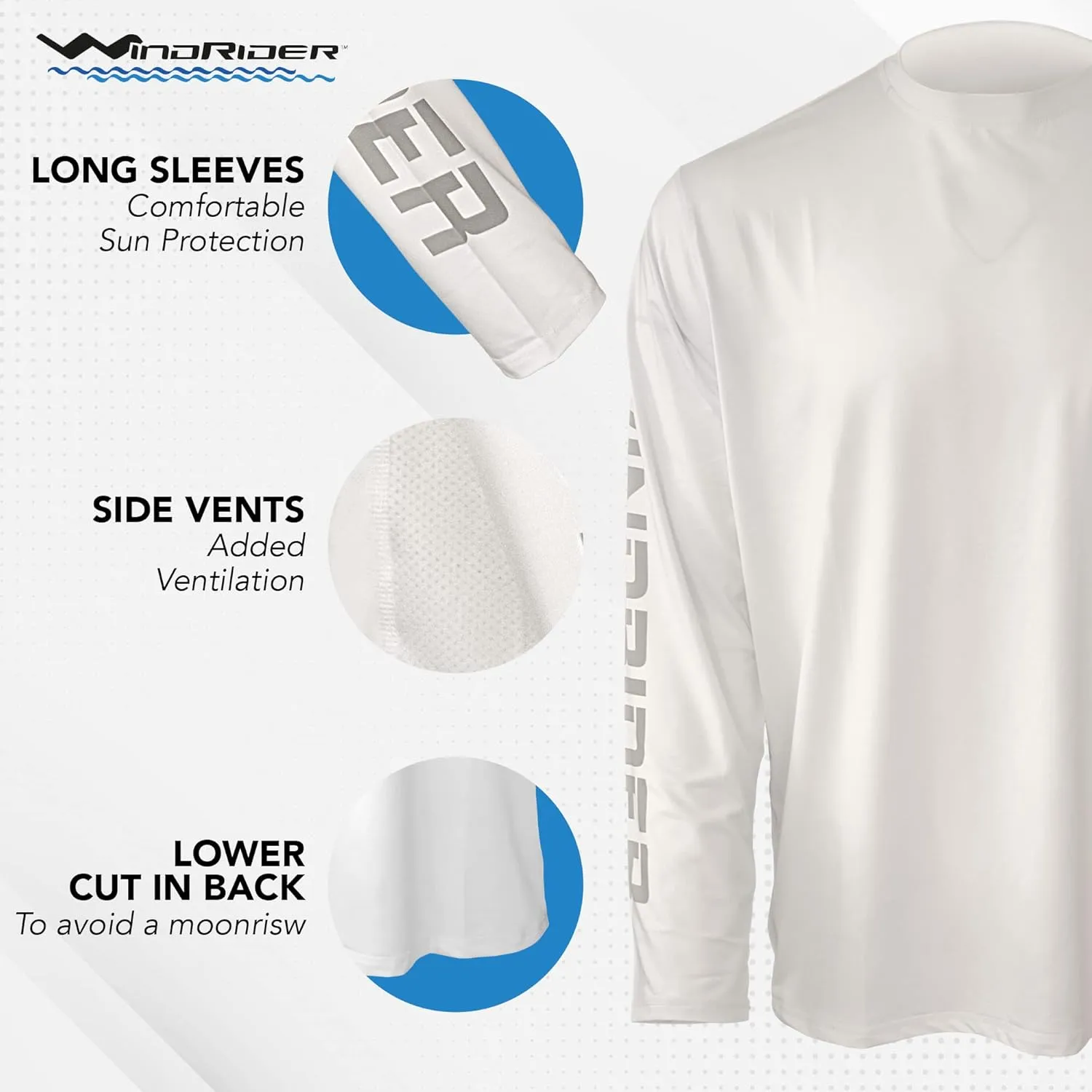 WindRider Fishing Shirts for Men – UPF 50  Long Sleeve UV Protection Lightweight, Breathable Rash Guard for Outdoor Use