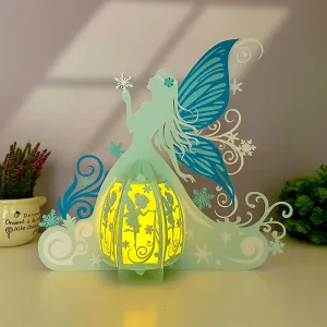 Winter Fairy - 3D Fairy Lantern File - Cricut File 3 - LightBoxGoodMan