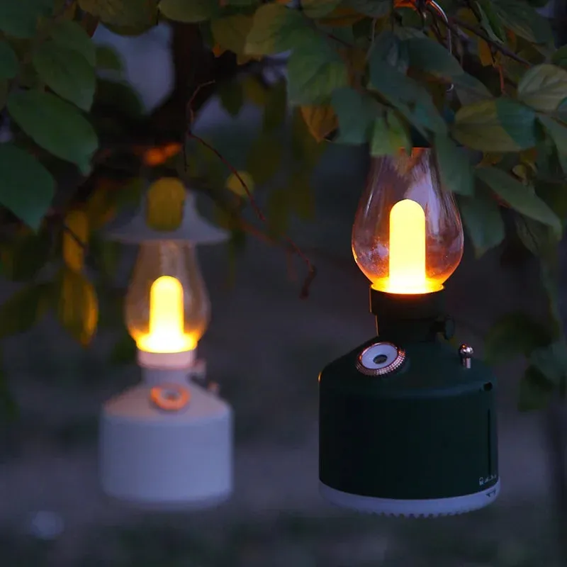 Wireless Air Humidifier & Camping Lamp – USB Rechargeable Aromatherapy Diffuser with LED Light