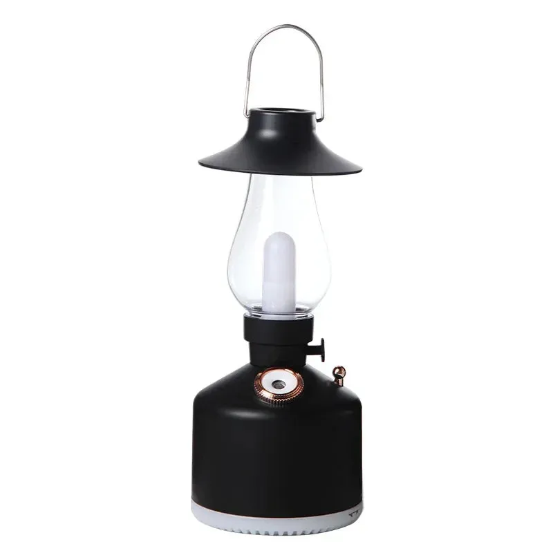 Wireless Air Humidifier & Camping Lamp – USB Rechargeable Aromatherapy Diffuser with LED Light