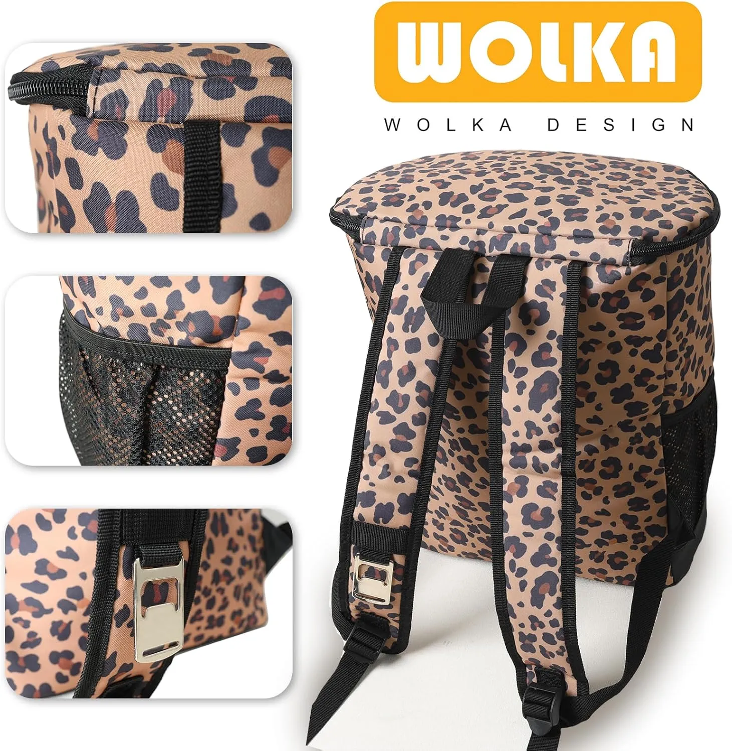 Wolka Cooler Backpack 30 Cans,Portable Backpack Coolers Insulated Leak Proof,Waterproof Soft Sided Cooler Bag for Travel,Beach,Camping,Picnic,Lunch Backpack for Women