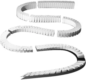 Woodland Scenics Model Railroad Incline Set SubTerrain - 2% Grade 8-24" Pieces