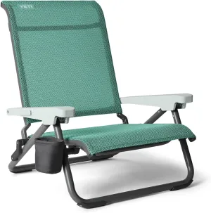 YETI Hondo Reclining Beach Chair, Breathable, UV-Resistant, and Supports up to 350 lbs, Seafoam