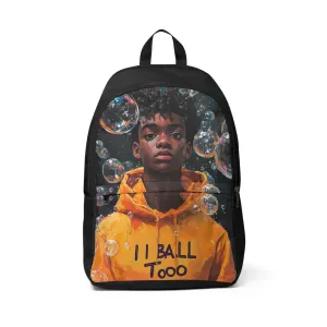 Youthful Anxiety Awareness Graphic Backpack with Bubble Design - Perfect for School & Casual Outings
