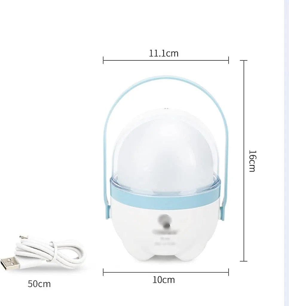 YYDS Camping Lights Small Easy to Carry Camping Light Portable Led Tent Light USB Rechargeable Emergency Lighting Horse Lantern Camping Lantern (Color : Blue)