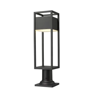 Z-Lite Barwick Black LED Outdoor Pier Mounted Fixture 585PHMR-533PM-BK-LED
