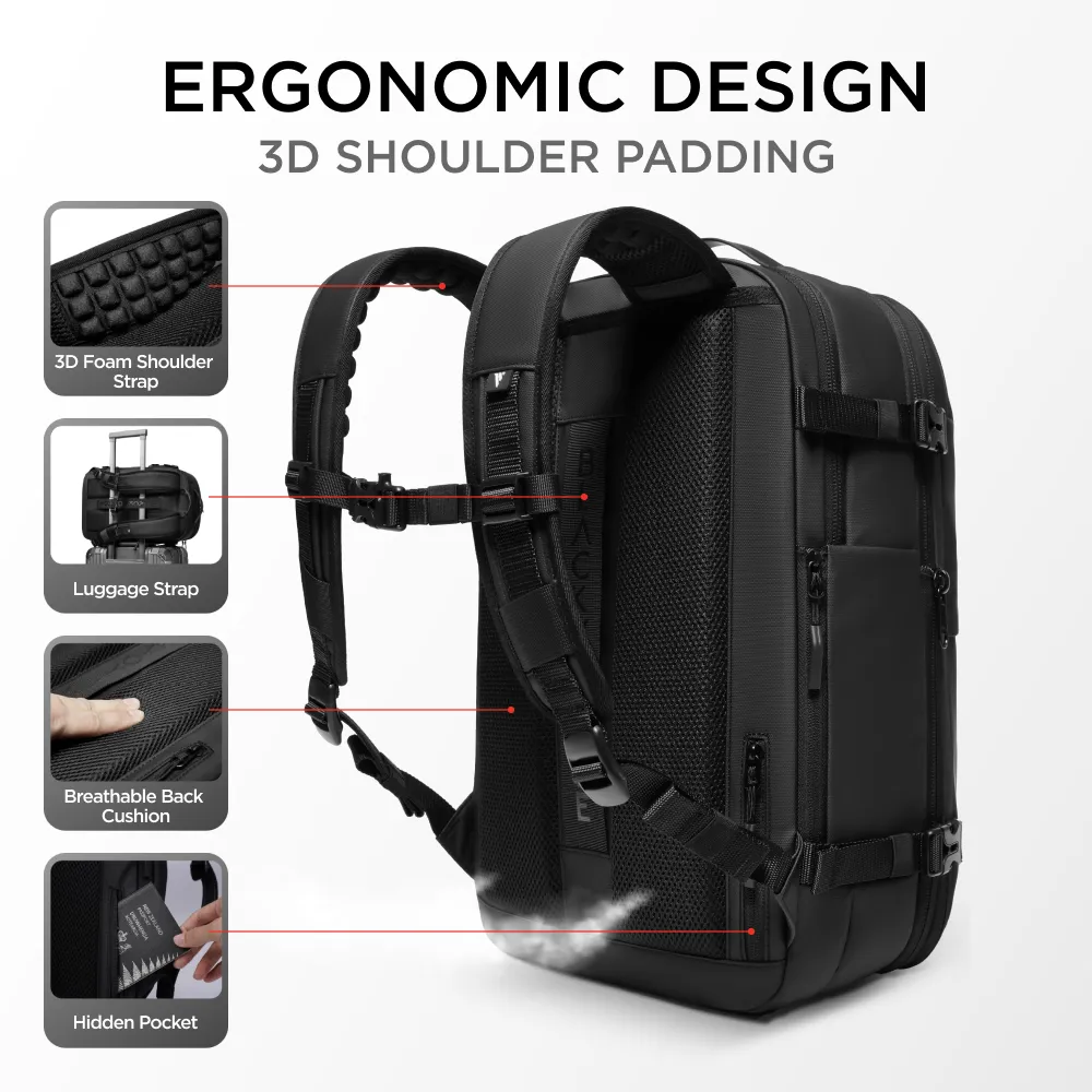 Zephyr - 60L Vortex Vacuum-Seal Air Compression Travel Backpack
