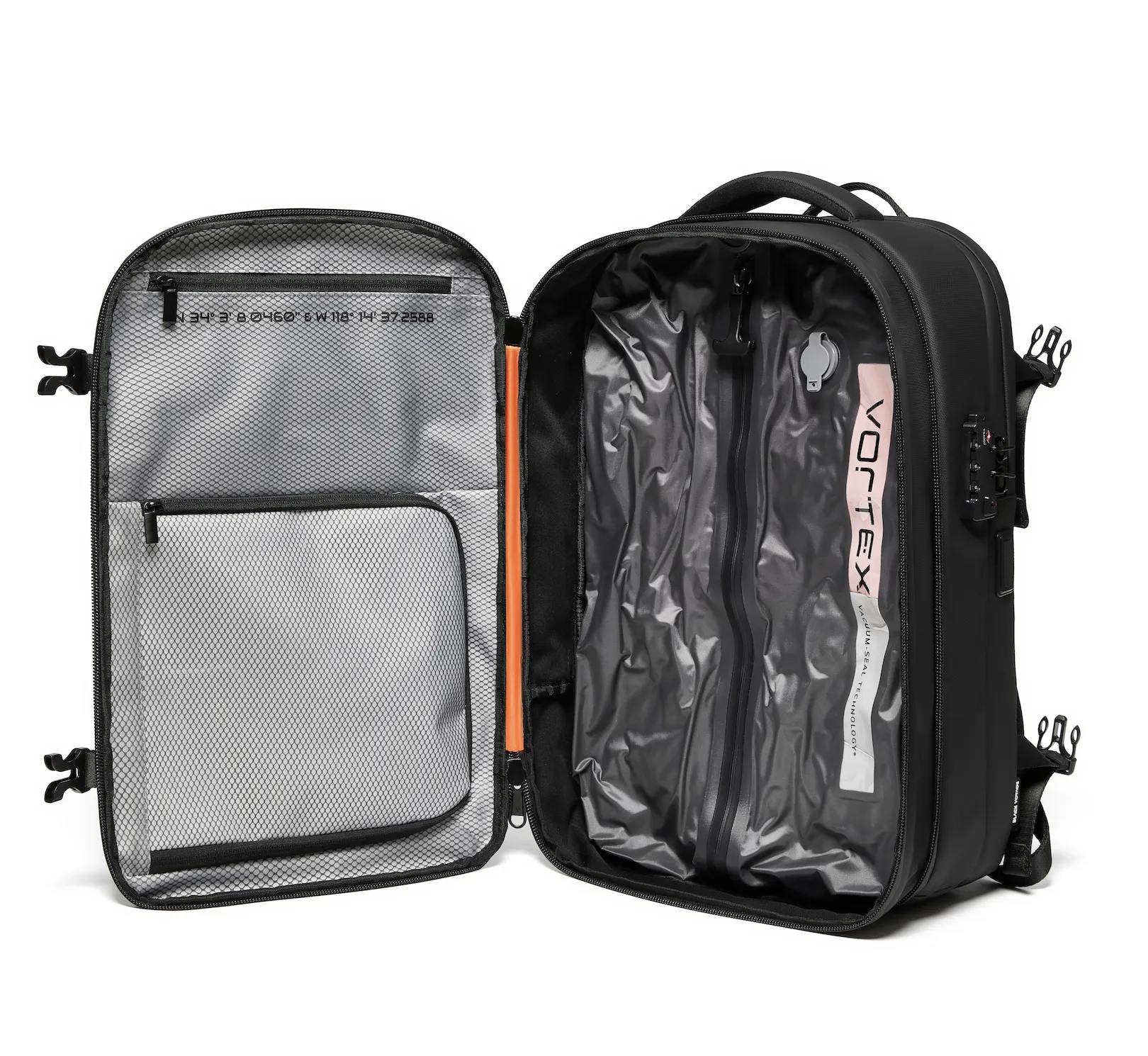 Zephyr - 60L Vortex Vacuum-Seal Air Compression Travel Backpack