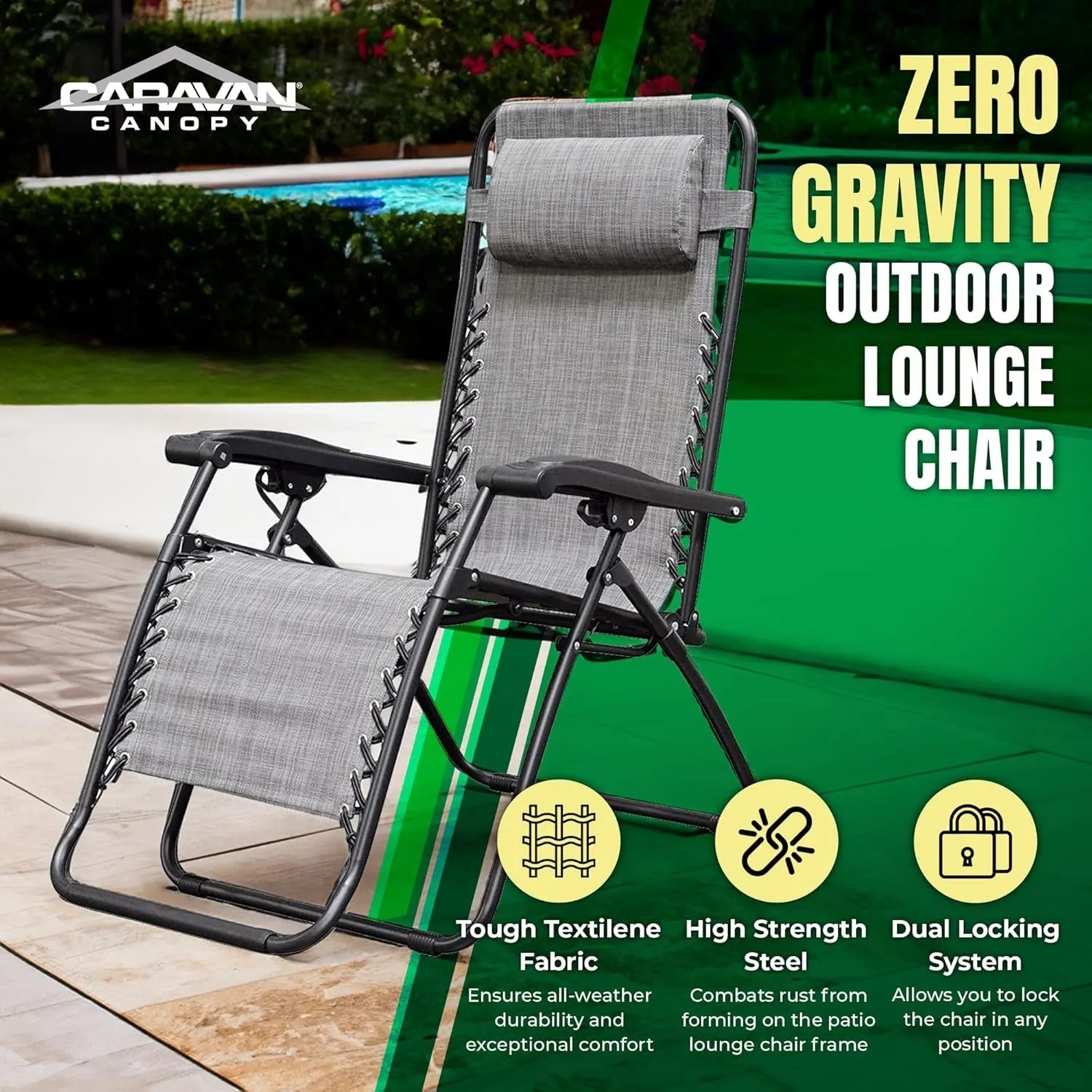 Zero Gravity Outdoor Portable Folding Lounge Chair for Adults