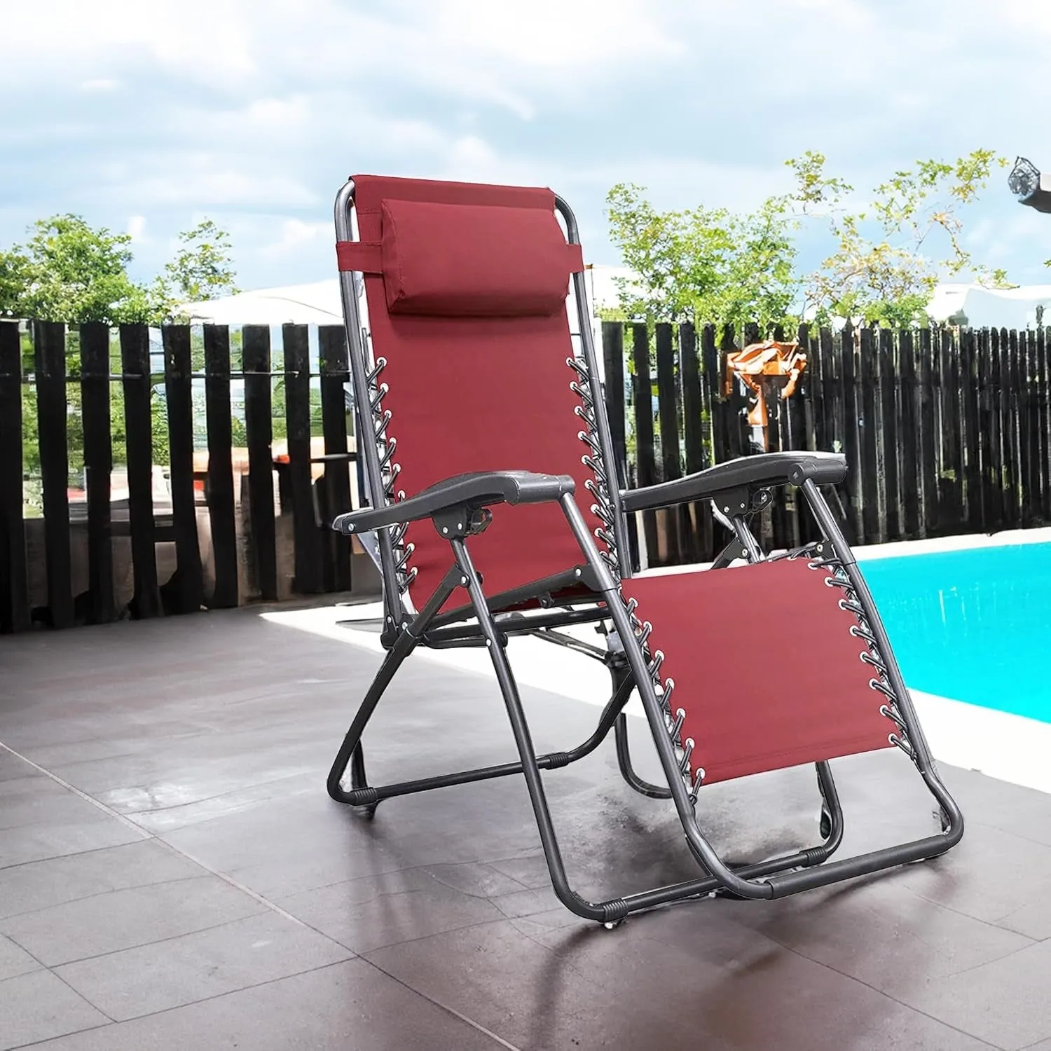 Zero Gravity Outdoor Portable Folding Lounge Chair for Adults