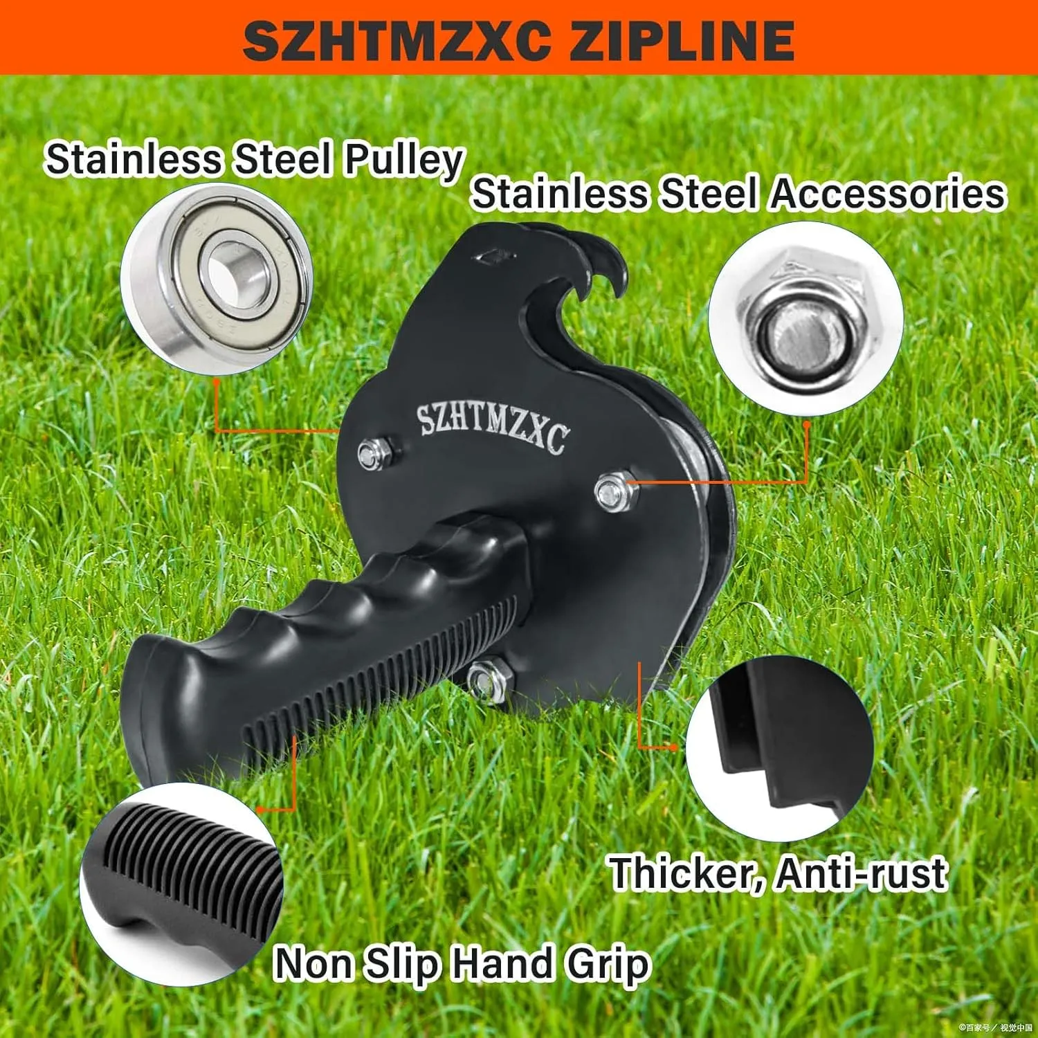 Zipline Kits for Backyard, 180FT Zip Line Kit for Kids and Adults Up to 350Lbs, Outdoor Playground Equipment (180FT Ratchet, Tree Climbing)