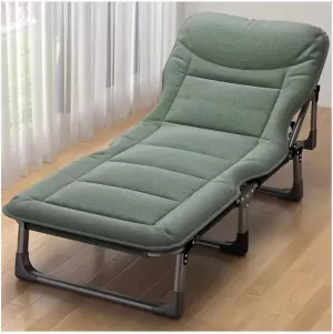 ZTGL B,190x68cm, Folding Camping Cot, Patio Chaise Lounge, Beach Chaise Lounge, Reclining Folding Chaise, Office Nap Folding Lounge Chairs, Outdoor Sunbathing Lounge Chairs