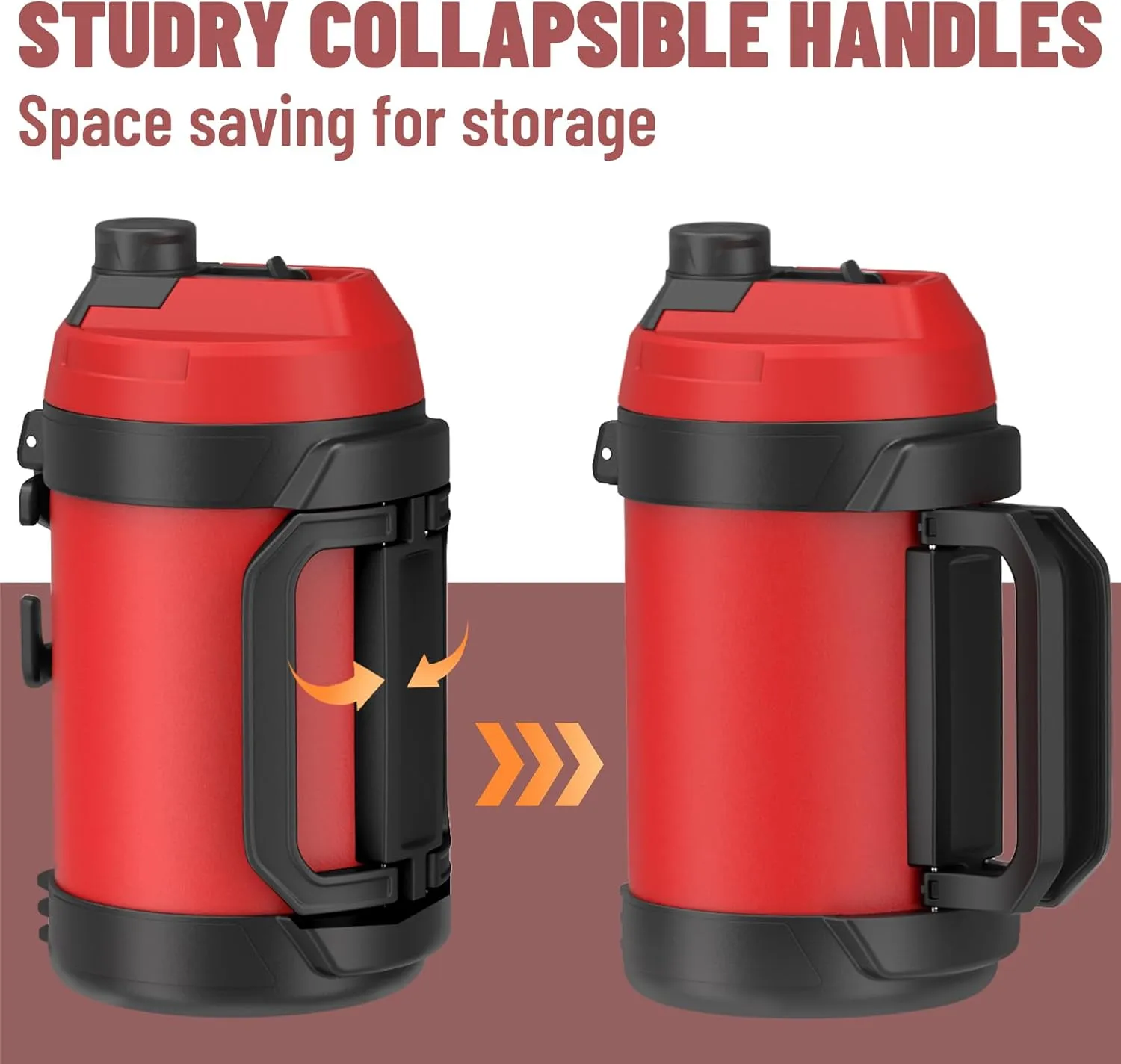 Zukro 1 Gallon Water Jug, One Gallon Large Triple Wall Insulated Metal Jug With Straw and Spout, No Sweat 128 oz Stainless Steel Sport Water Bottle Keeps Cold 48 Hours for Outdoors, Coal