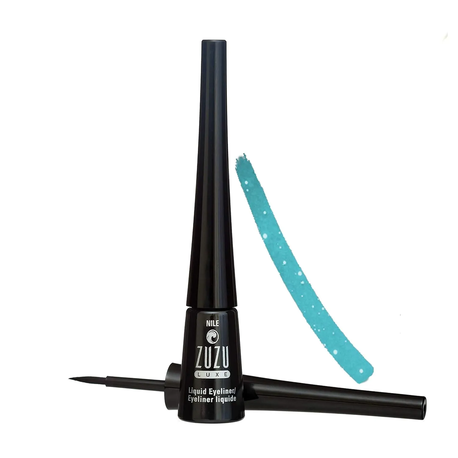 Zuzu Luxe Liquid Eyeliner (Nile),0.1 oz,Precision liquid liner, fine calligraphy tip, quick-drying, water resistant. Natural, Paraben Free, Vegan, Gluten-free,Cruelty-free, Non GMO.